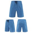thumbnail image 2 of DDAPJ pyju Clearance Today! Mens Drawstring Workout Shorts Lightweight Quick Dry Athletic Shorts Long Basketball Shorts with Pockets Blue M, 2 of 4