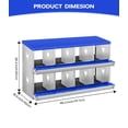 thumbnail image 4 of Yeshouse Nido para gallinas de 6, 8 y 10 agujeros, de acero galvanizado inoxidable, para gallinas, fácil de recoger y limpiar, 4 of 7