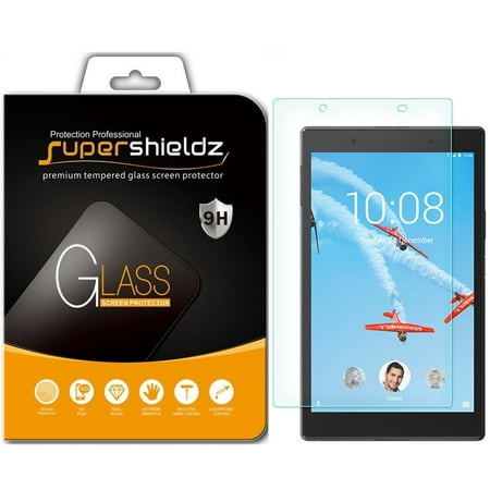 [2-Pack] Supershieldz for Lenovo Tab 4 8 (8 inch) Screen Protector, Tempered Glass Screen Protector, Anti-Scratch, Anti-Fingerprint, Bubble Free