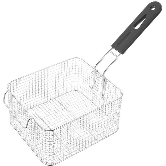 Stainless Steel Frying Basket Deep Fry Basket Frying Basket with Handle Mesh Fry Basket