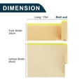 thumbnail image 6 of Unique Bargains Pre-Taped Masking Paper Automotive Paint Masking Paper 1 Pcs Kraft Paper Brown Green,49.21 Ft x 17.72", 6 of 7