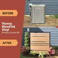 thumbnail image 6 of 48in H x 40in W (2 Panels) No Dig Enclo Vienna Cedar Color Privacy Screen, Outdoor WoodTek Vinyl Privacy Fence Panel, Privacy Wall for Trash Can & Air Conditioner Fence, Patio Privacy Screen, EC18017, 6 of 11