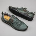 thumbnail image 5 of Mens Lace Up Casual Shoes Lightweight Walking Oxfords Comfortable Non-slip Driving Shoes Breathable and Fashionable Green 11.5 US, 5 of 7