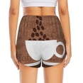 thumbnail image 3 of Picia Coffee Cafe Cup Pattern Women's 2 in 1 Athletic Running Shorts High Waisted Workout Casual Gym Sweat Shorts with Comfy Liner Zipper Pockets-XX-Large, 3 of 9