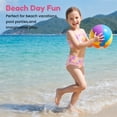 thumbnail image 4 of Girls 3-Piece Mermaid Ruffled Bikini Swimsuit Set Fish Tail Skirt Bottom Bathing Suit Bikini Swimwear for Kids Girls 3-8 Years Beach Pool Party, 4 of 10