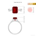 thumbnail image 5 of ANGARA Lab Grown 3 Ct Nature-Inspired Ruby Hidden Halo Engagement Ring for Women in 14K White Gold (Size-9x7mm) | July Birthstone, Anniversary, Jewelry Gift for Women | Lab-Grown Ruby Ring, 5 of 8