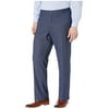 Perry Ellis Portfolio Big & Tall Classic Fit Non Iron Performance Nailhead Dress Pants Bering Sea