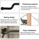 thumbnail image 4 of Pestillo de gravedad automático para puertas de hierro, cerradura de valla de jardín con resorte y cable ajustable, color negro, 11,6 x 6 x 4,3, 4 of 5