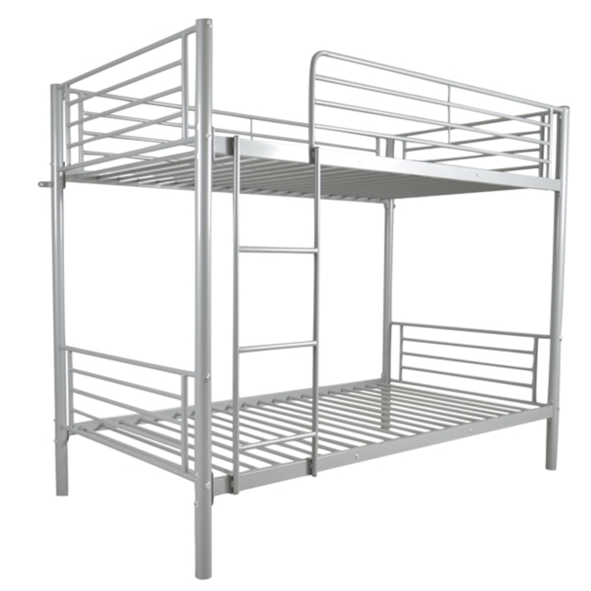 Alvantor Twin Over Twin Metal Bunk Bed with Safety Guard Rails and Ladder