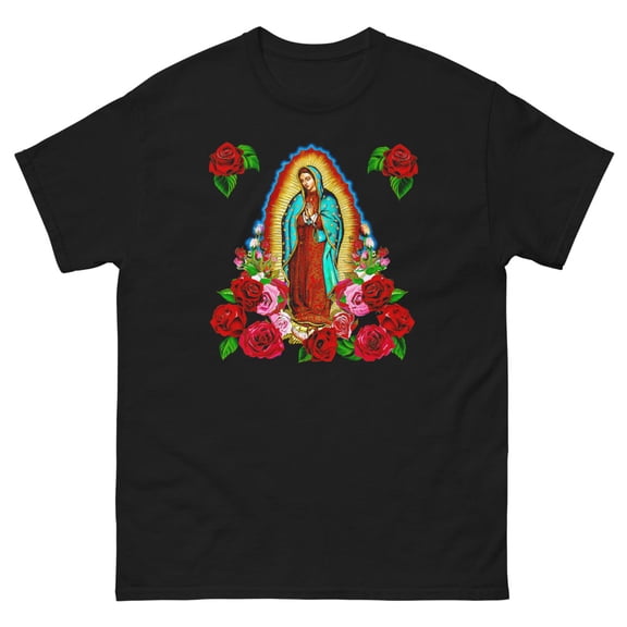 VIRGIN MARY CHOLO CHOLA LATIN ART LOWRIDER ART Men's classic tee (S)
