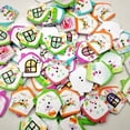thumbnail image 4 of 100Pcs Assorted House two holes Embellishments For Craft Sewing, 4 of 7