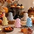 thumbnail image 5 of Halloween Ghost Decorations 3.5 X 3 X 3 Inch Spooky Cute Ghost Figurine Halloween Table Decor for Home Office Desk Halloween Party Decor 1 Pack, 5 of 5