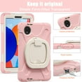 thumbnail image 3 of Case for Xiaomi Redmi Pad SE 8.7 inch 2024, 360 Degree Rotating Hand Grip Shockproof Cover with Shoulder Strap, Cherry Pink, 3 of 7