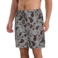 thumbnail image 2 of Kdxio Brown Moose with Pinecones Pattern Mens Casual Shorts - Drawstring Summer Beach Sports Shorts for Men, 2 of 5
