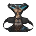 thumbnail image 5 of Lsque Hawaiian Swimming Lion Dog Harness, No-Pull Pet Harness with 2 Leash Clips, Adjustable Soft Padded Dog Vest with Easy Control Handle for Large Dogs-Medium, 5 of 9