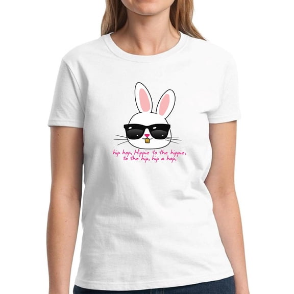 Easter Shirts for Women - S M L XL 2XL 3XL - HIP HOP Easter Bunny Graphic Tee