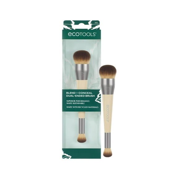 Brocha de maquillaje EcoTools Blend + Conceal de doble punta, 1 unidad