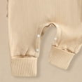 thumbnail image 5 of Splozh Baby Boy Outfit Baby Boy Girl Outfit Romper Jumpsuit Cute Baptism Outfit Photoshoot Outfits with Headband Beige,3-6 Months, 5 of 7