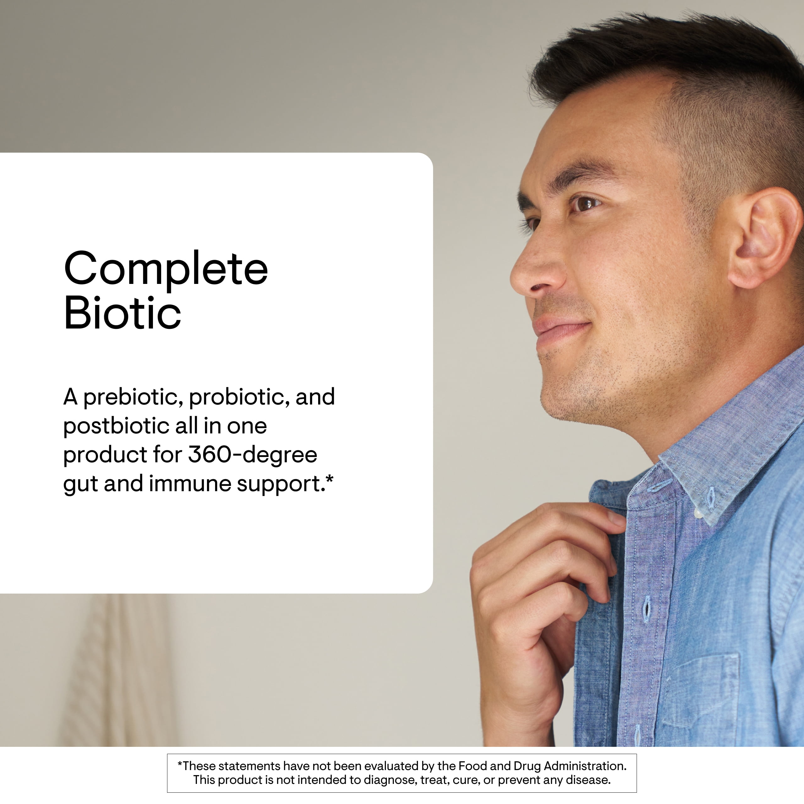 THORNE - Complete Biotic - Probiotic, Prebiotic & Postbiotic for Women, Men & Kids - Supports Gut, Digestive & Immune Health* - Occasional Constipation, Diarrhea, Gas & Bloating Relief* - 30 Servings