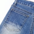 thumbnail image 5 of KIDSCOOL SPACE Baby Boy Jeans,Soft to Wear Denim Elastic Band Inside Pants,Light Blue,18-24 Months, 5 of 6