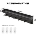 thumbnail image 2 of Wall-Mounted Key Rack With Shelf In Stylish Design Durable Stainless Steel, 2 of 8