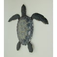 thumbnail image 2 of Mayrich Company Blue Galvanized Metal Art Sea Turtle Wall Sculpture 19 inch, 2 of 3