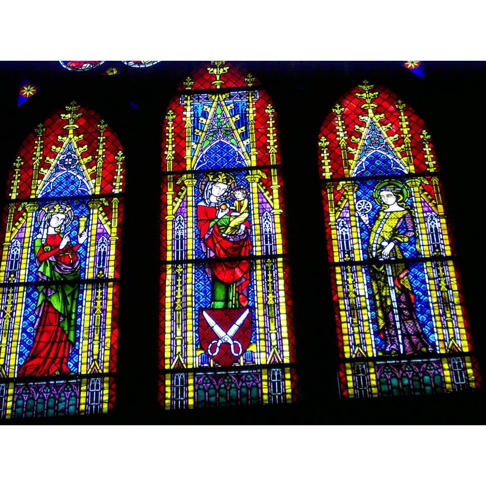 LAMINATED POSTER Stained Glass Stained Glass Window Church Window