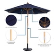 thumbnail image 3 of Cenote 9-ft Octagon Market Umbrella - Navy Blue - Breez-Tex Canopy, 3 of 10