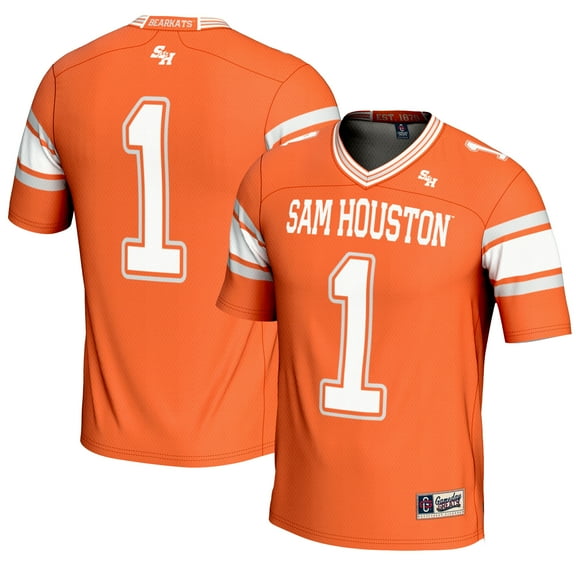 Men's GameDay Greats #1 Orange Sam Houston State Bearkats Endzone Football Jersey