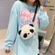thumbnail image 4 of Bolso bandolera de panda de felpa 3D Para mujer JShteea Bolso bandolera pequeño con cremallera, 4 of 9