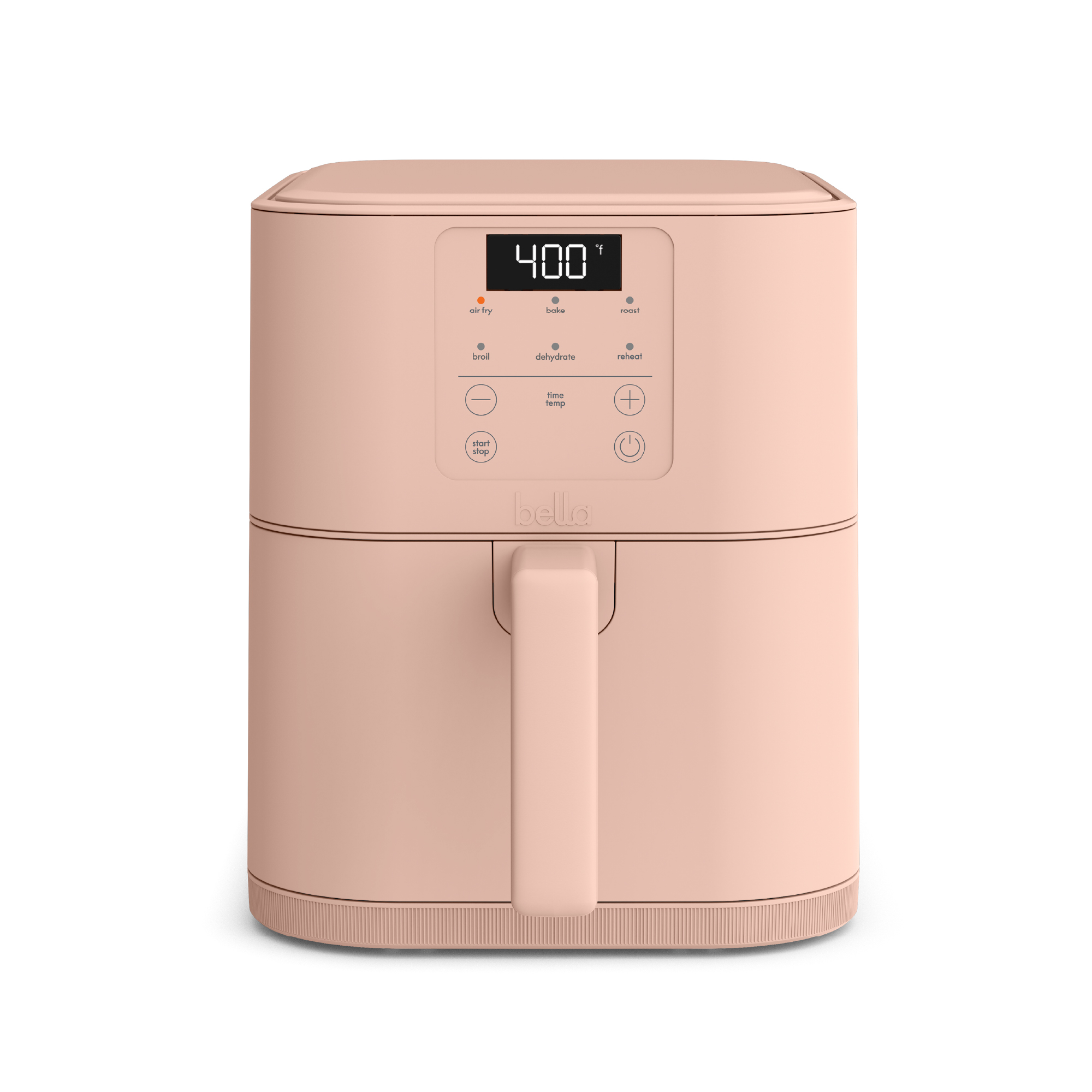 bella 6 Qt Slim Digital Air Fryer with EverGood™ Ceramic Nonstick Coating, 6 Preset Cooking Options, Blossom