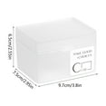 thumbnail image 1 of Ovzne Terrace Storage Box Shoe Storage Box Frosted Transparent Buckle With Cover Card Storage Box Needle And Thread Small Items Sorting Box Large Capacity Storage Box On Clearance, 1 of 3