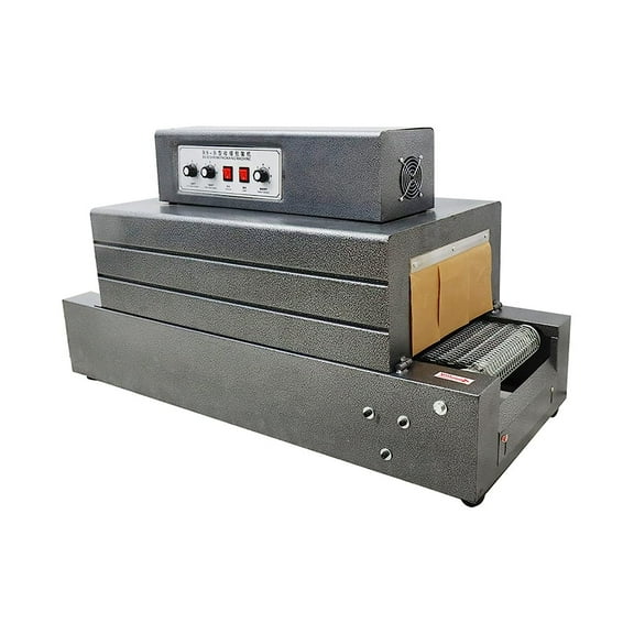 EQCOTWEA Shrink Wrap Machine Thermal Heat Shrink Tunnels Packaging Machine Mesh Type 220V