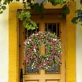 thumbnail image 1 of Guirnaldas de flores artificiales Decoración de la puerta principal Guirnalda floral 50 cm Guirnalda de primavera para la celebración de Rosa Rojo perfecl Corona colgante de puerta delantera, 1 of 8