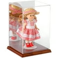 thumbnail image 2 of Plymor Clear Acrylic Display Case with Hardwood Base (Mirror Back), 6" W x 6" D x 9" H, 2 of 2