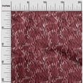 thumbnail image 2 of oneOone Tissu Tabby en Soie Rouge Abstrait pour Robe Tissu Imprimé au Mètre 42 Pouces de Large, 2 of 4