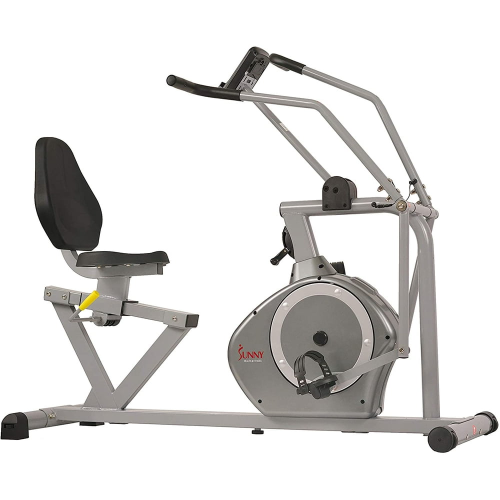 Sunny Health & Fitness Recumbent Bike Exercise Bike, 350lb