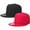 Black & Hot Pink, variant on 2-pack Classic Snapback Hat Cap Hip Hop Style Flat Bill Blank Solid Color Adjustable Size Black & Hot Pink