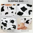 thumbnail image 3 of ATAIKU Toddler Sleeping Sack 9M-6T Winter Warm Flannel 2-Way Zipper Baby Sleep Sack with Feet, Infant Animal Cow Wearable Blanket, 3 of 8