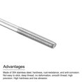 thumbnail image 4 of Unique Bargains M3x160mm 304 Stainless Steel Push Rod Double End Threaded Rod for DIY, 2Pack, 4 of 4
