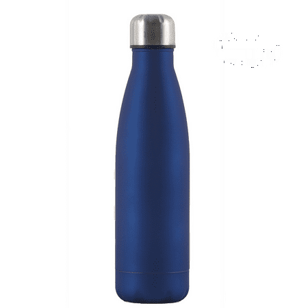 

Stainless Steel Thermos Cup Outdoor Sports Pot Coke Bottle Thermos Cup Rubber Paint Charm Blue