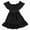 Black, variant on REDARER Girls Boho Dress, Square Neck Ruffle Sleeve Tie Back Tiered Ruffle A-Line Summer Dress for Casual Outings,8-9 Years