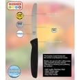 thumbnail image 2 of The Kosher Cook, 4.5 Inch German Steel Steak Knives - Black, 2 of 3