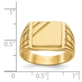 thumbnail image 2 of 14k Yellow Gold Solid Polished Mens Signet Ring Size 10 Ring for Men - 9.1 Grams, 2 of 2