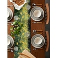 thumbnail image 2 of Yellow Spring Floral Table Runner 48 Inches, Modern Abstract Art Oil Painting Bed Runner Dresser Scarves Tabletop for Indoor Outdoor Parties/Ceremony/Banquet, 13" x 48", 2 of 8