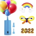 thumbnail image 2 of Electric Air Balloon Pump 18W Portable Pump for Latex Animal Balloon Low Noise Balloon Inflator with 2 Air Nozzles Quick and Easy Inflation Balloon Pumping Machine for Parties, 2 of 11