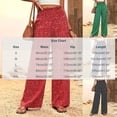 thumbnail image 3 of Jerdar Womens Wide Leg Pants Palazzo Casual Flowy Elastic Waist Pant Dressy Long Lounge with Pockets Summer Spring Outfits L, 3 of 6