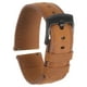 thumbnail image 1 of Rápido Desenganche Auténtico Cuero Reloj Banda 22mm Ancho Flor Vaca Cuero Reloj Correa para Hombres y Mujeres, Claro Marrón y Negro, 1 of 8
