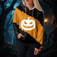 thumbnail image 6 of Godom Halloween Hoodies for Women 2025 cute Pumpkin Face Print Essentials Hoodie Sweatshirts Pullover, 6 of 6