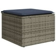 thumbnail image 5 of vidaXL 13 Piece Patio Sofa Set with Cushions Gray Poly Rattan, 5 of 10